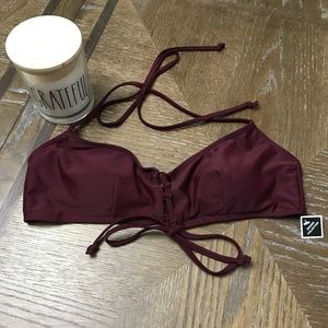 NWT Maroon Bikini Top